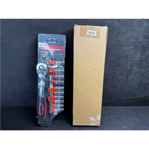 EpAuto 1/4" Drive Socket Set with 10 Sockets - New
