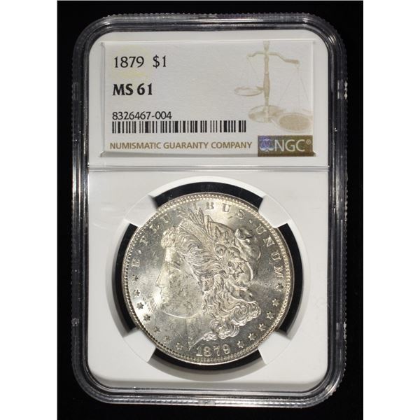 1879 MORGAN DOLLAR NGC MS61