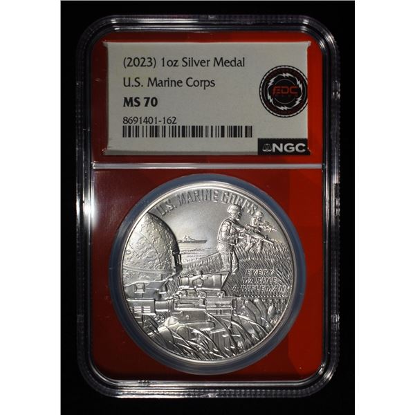 2023 SILVER MEDAL U.S. MARINE CORPS NCG MS70
