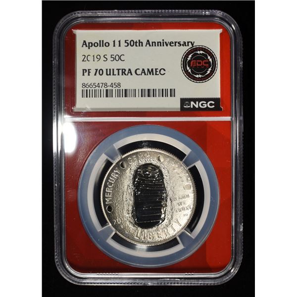 2019-S APOLLO 11 50TH ANNIV PF70 ULTRA CAMEO