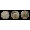 Image 2 : (3) 1852 3-CENT SILVER PIECES