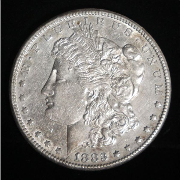 1883-S MORGAN DOLLAR AU