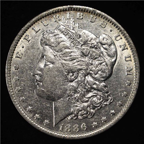 1886-O MORGAN DOLLAR AU