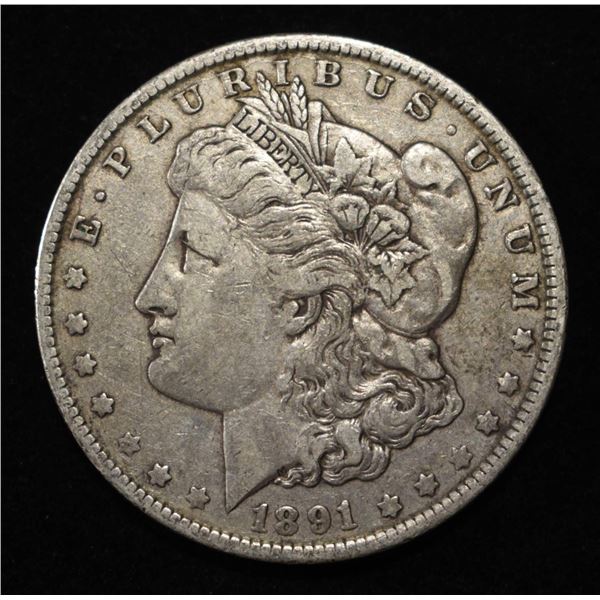 1891-O MORGAN DOLLAR XF