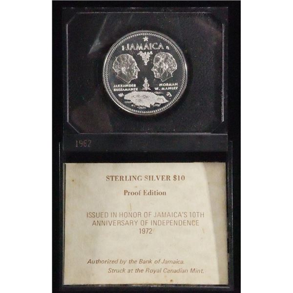 1962 JAMAICA  APPROX 1.46 OZ 92.5% SILVER