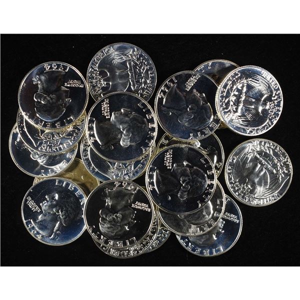 (20) 90% SILVER WASHINGTON QUARTERS PROOF