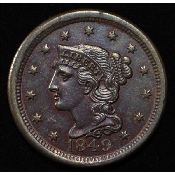 1849 LARGE CENT CH BU