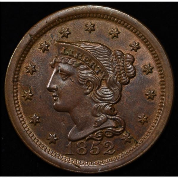 1852 LARGE CENT CH BU