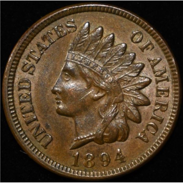 1894 INDIAN CENT BU SCRATCH
