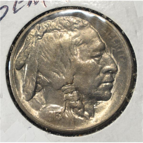 1913-S BUFFALO NICKEL TYPE2 CH TO GEM BU