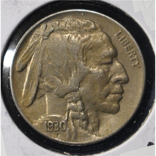 1930-S BUFFALO NICKEL AU