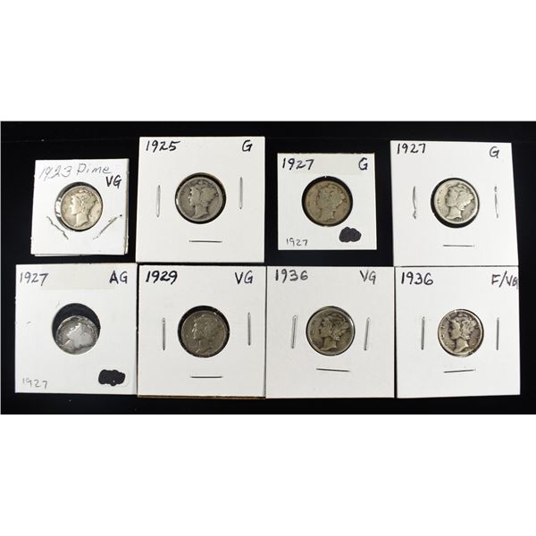 (8) MERCURY DIMES