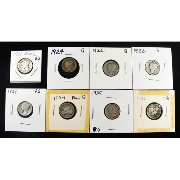 (8) MERCURY DIMES