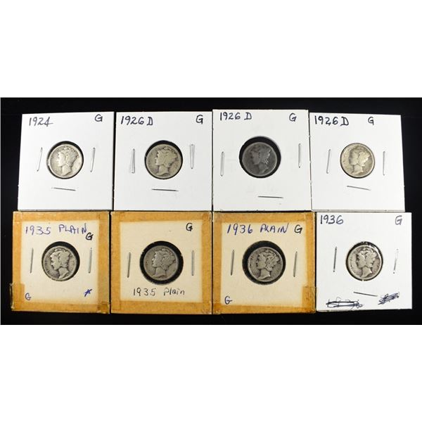 (8) MERCURY DIMES