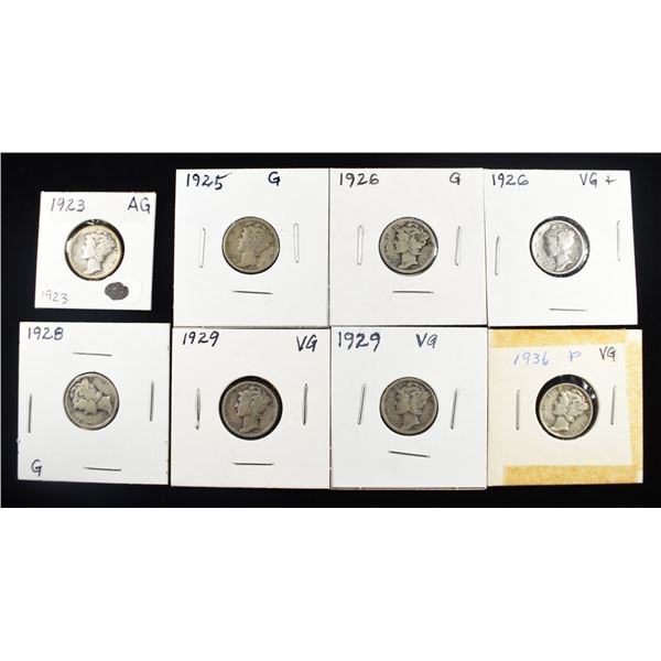 (8) MERCURY DIMES