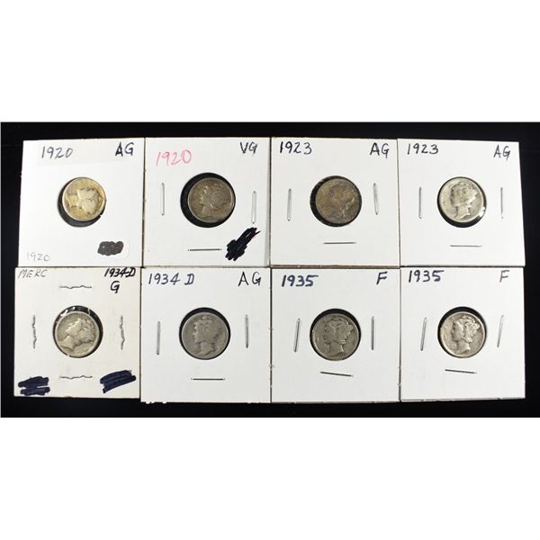 (8) MERCURY DIMES