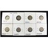 Image 2 : (8) MERCURY DIMES
