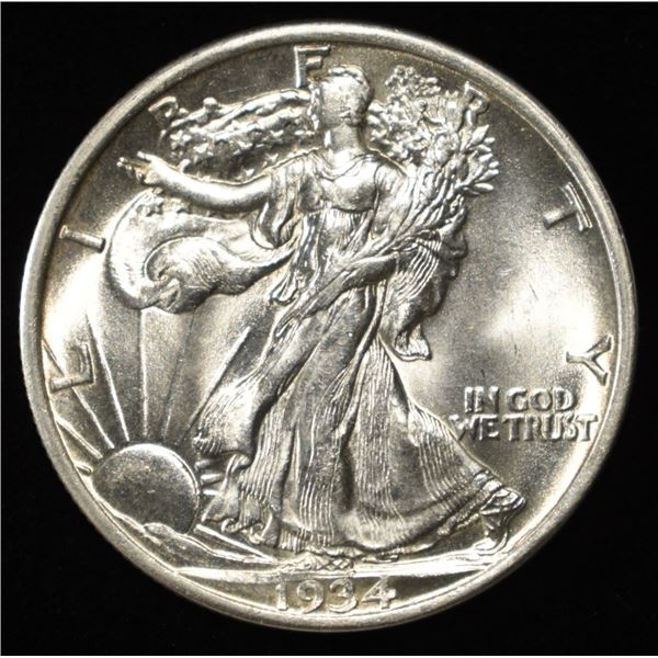 1934-D WALKING LIBERTY HALF CH/GEM BU