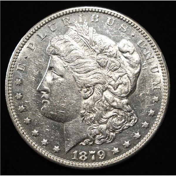 1879-S REV 78 MORGAN DOLLAR AU/BU
