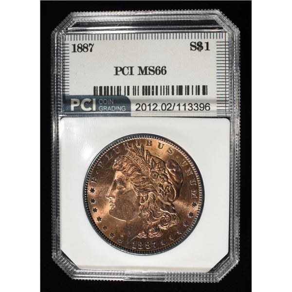 1887 MORGAN DOLLAR PCI SUPERB GEM BU