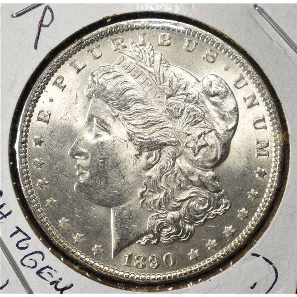 1890 MORGAN DOLLAR CH TO GEM BU
