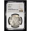 Image 1 : 1890 MORGAN DOLLAR NGC MS61