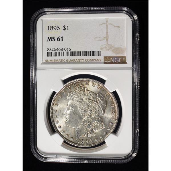 1896 MORGAN DOLLAR NGC MS61