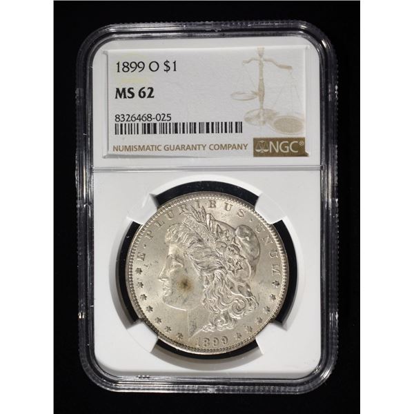 1899-O MORGAN DOLLAR NGC MS62