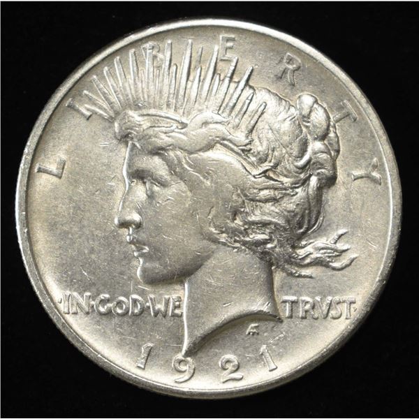 1921 PEACE DOLLAR AU/BU