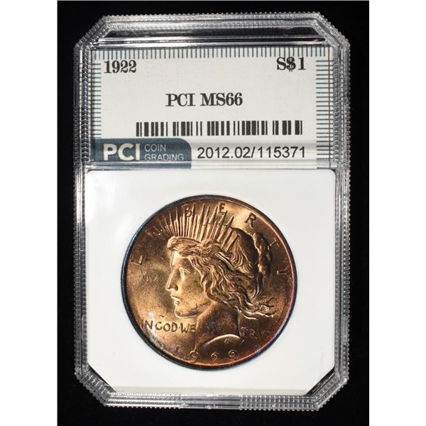1922 PEACE DOLLAR PCI SUPERB GEM BU