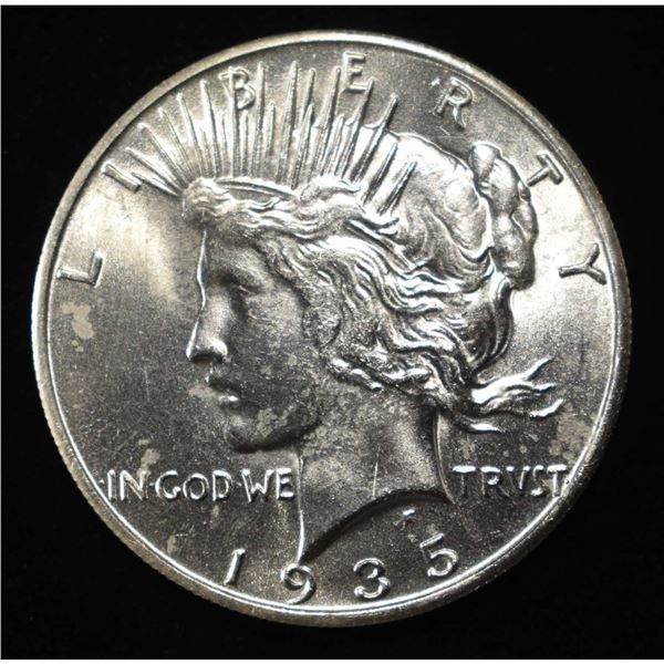1935-S PEACE DOLLAR CH TO GEM BU