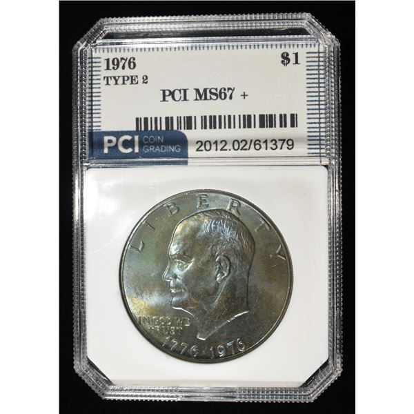 1976 TYPE 2 EISENHOWER DOLLAR PCI SUPERB GEM BU