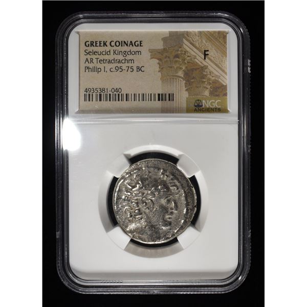PHILIP I, C. 95-75 BC NGC F