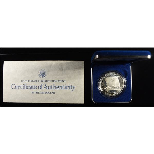 1987-S $1 COMMEM CONSTITUTION BICENTENNAL PR DCAM