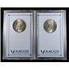 Image 2 : (2) 1922 PEACE DOLLAR AACGS BU