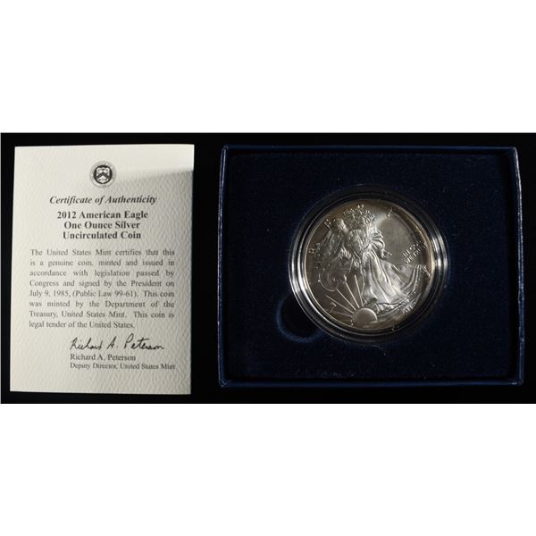 2012-W AMERICAN SILVER EAGLE PROOF