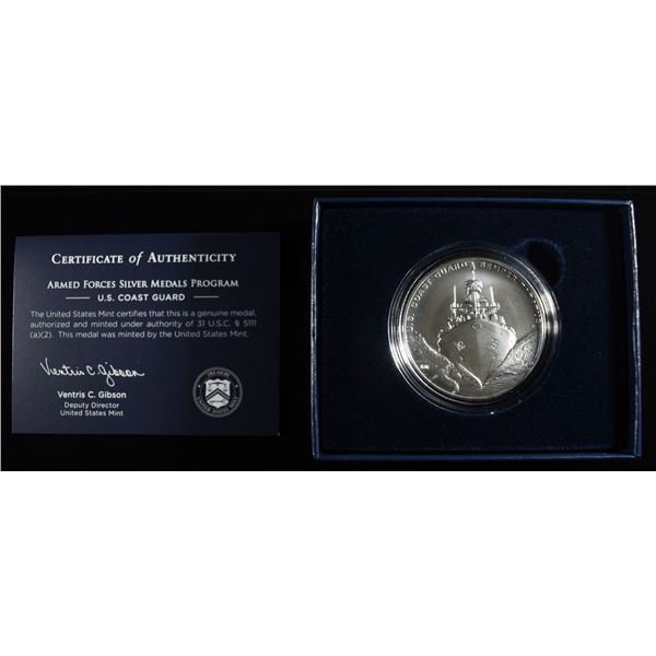 U.S. COAST GUARD 1 OZ .999 SILVER MEDAL