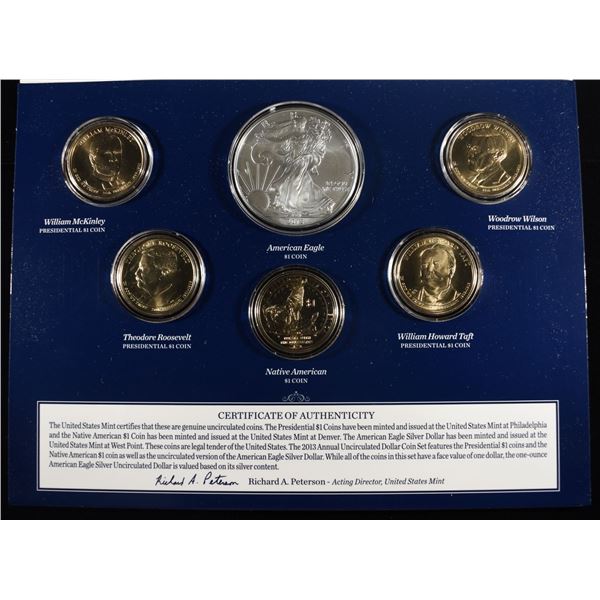2013 MINT U.C. DOLLAR COIN SET