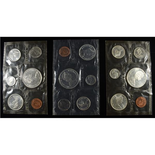 (3) 1965 CANADIAN SILVER PROOFLIKE SETS