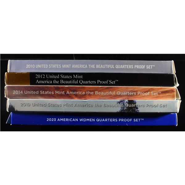 (5) QUARTER PROOF SETS