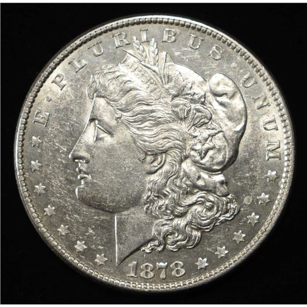 1878 8TF MORGAN DOLLAR AU/BU