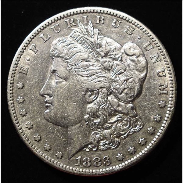 1883-S MORGAN DOLLAR AU