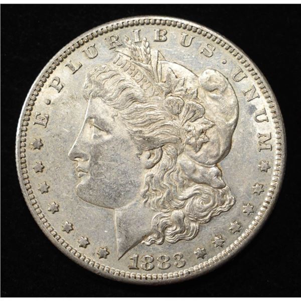 1883-S MORGAN DOLLAR AU