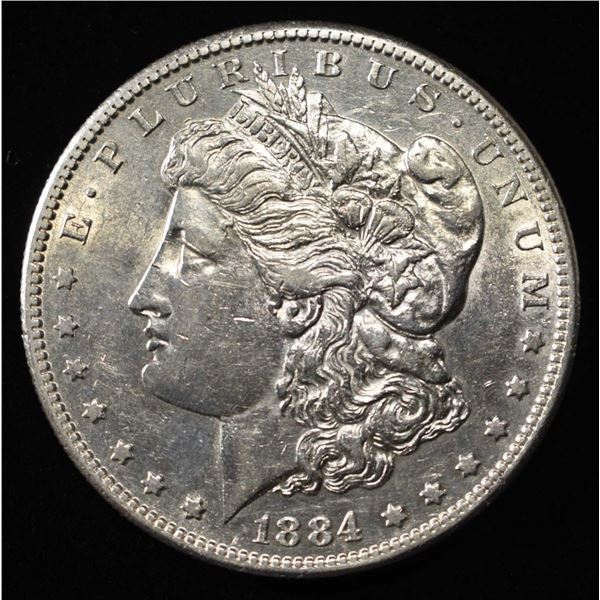 1884-S MORGAN DOLLAR CH AU