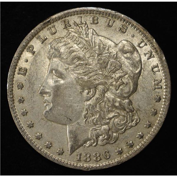 1886-O MORGAN DOLLAR AU