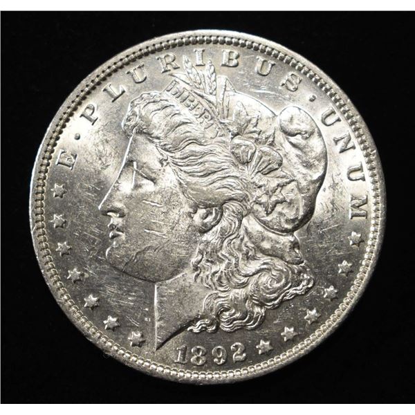 1892 MORGAN DOLLAR AU/BU