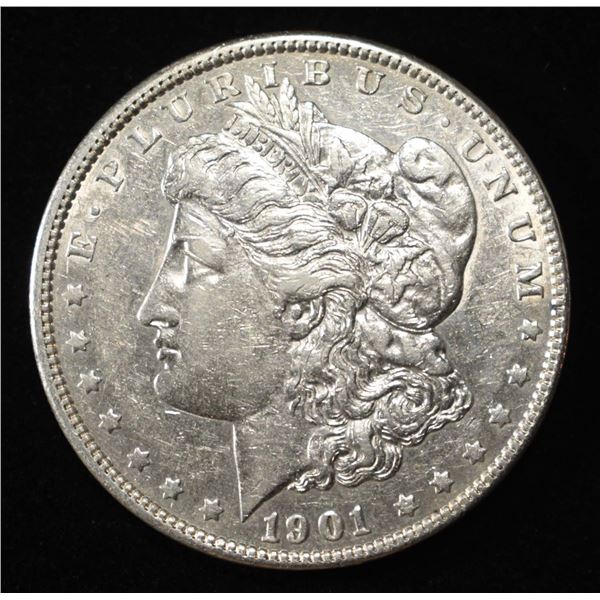 1901 MORGAN DOLLAR AU