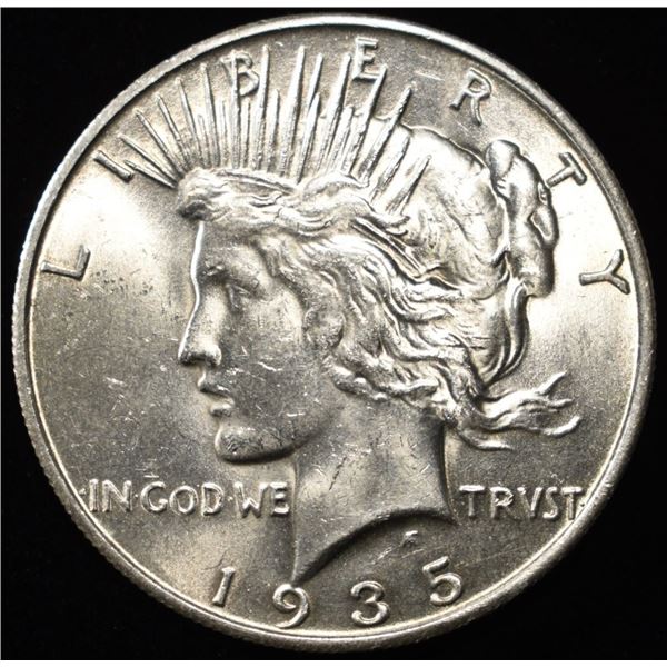 1935-S PEACE DOLLAR CH/GEM BU