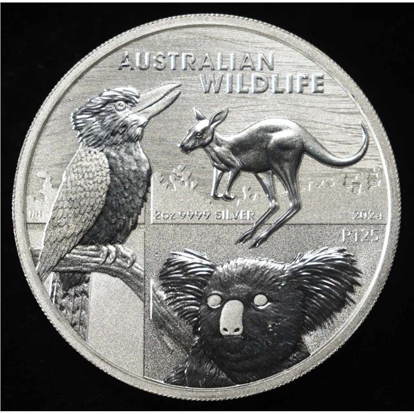 2024 2 OZ .999 SILVER AUSTRALIA WILDLIFE ROUND