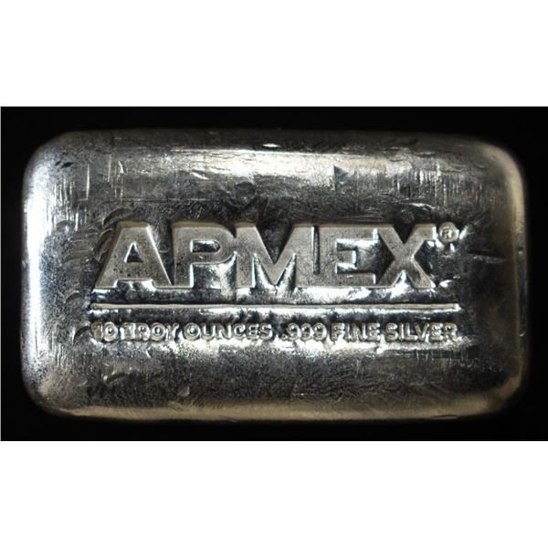 APMEX 10 OZ .999 SILVER BAR
